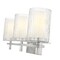 Z-Lite Grayson Vanity, 3-Light, 23 In.W x 5.75 In.L x 8.5 In.H, Brushed Nickel/Clear + Etched Opal 1949-3V-BN - alternate 6